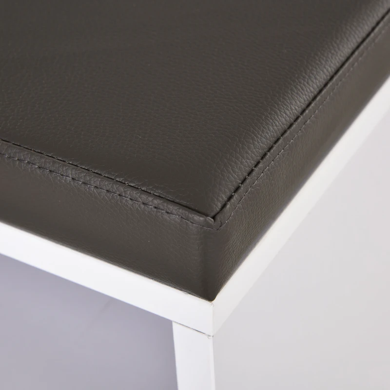 HOMCOM Multi-Storage Shoe Rack with 14 Compartments Cushion Moving Shelves, Solid Frame Foot Pads, White