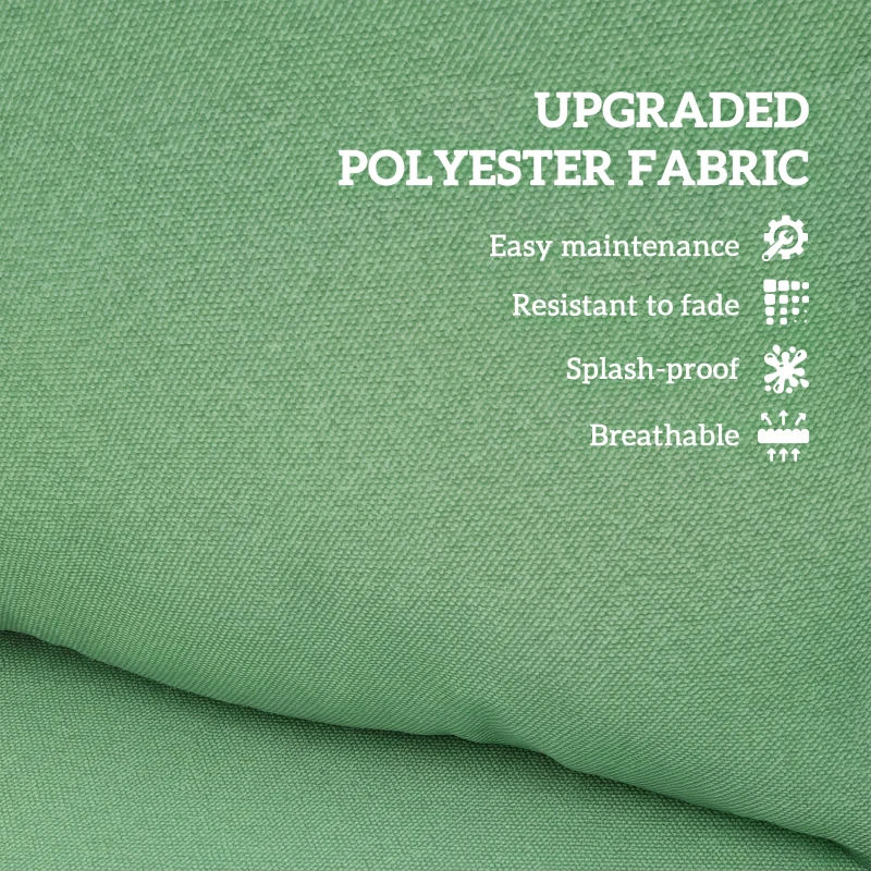 Outsunny Seat and Back Padded Cushion Set, CUSHION ONLY - Green