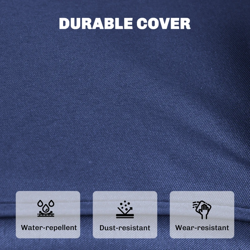 Outsunny 14-piece Dining Set Cushions - Dark Blue