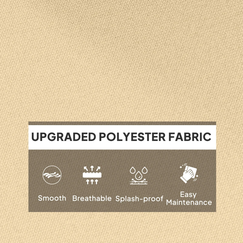 Poduszka na krzesło 120x100 cm, beżowa, związywana