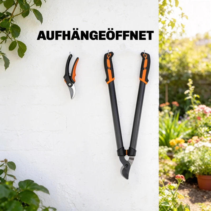 Outsunny 2-teiliges Gartenscheren-Set mit Astscheren, Baumscheren, Strauchpflege-Set