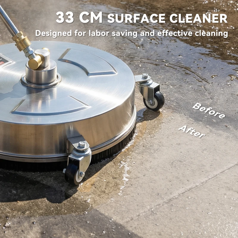 Outsunny Pressure Washer Surface Cleaner 3600 PSI Power Washer Rotary Surface Cleaner with 4 Wheels for Driveways