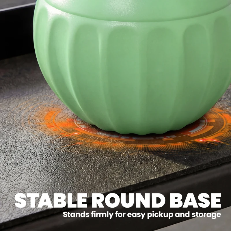 SPORTNOW Kettlebell Kogelgewicht 6 kg met zand gevuld voor beginners thuis krachttraining 17 x 17 x 23 cm Groen