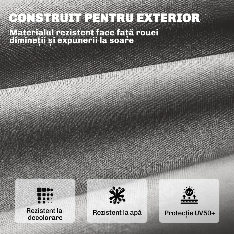 Outsunny Pernă pentru Scaune de Grădină, Leagăn, Bancă, Saltea Lungă