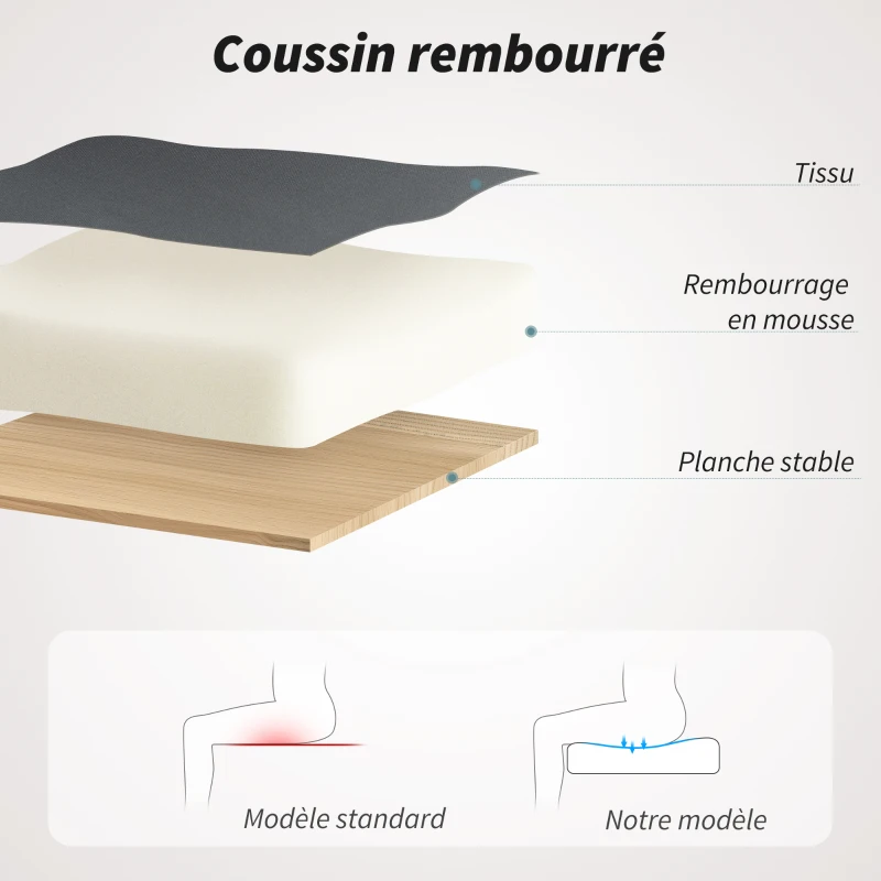 HOMCOM Chaise bureau ergonomique, fauteuil de bureau en maille avec accoudoirs relevables, hauteur réglable, gris