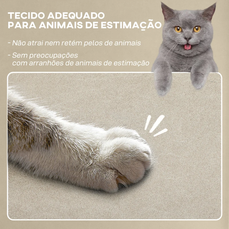 HOMCOM Poltrona Relax com Aquecimento Lombar e Massagem por Vibração Reclinável USB e Função de Memória  82x99x106 cm Bege