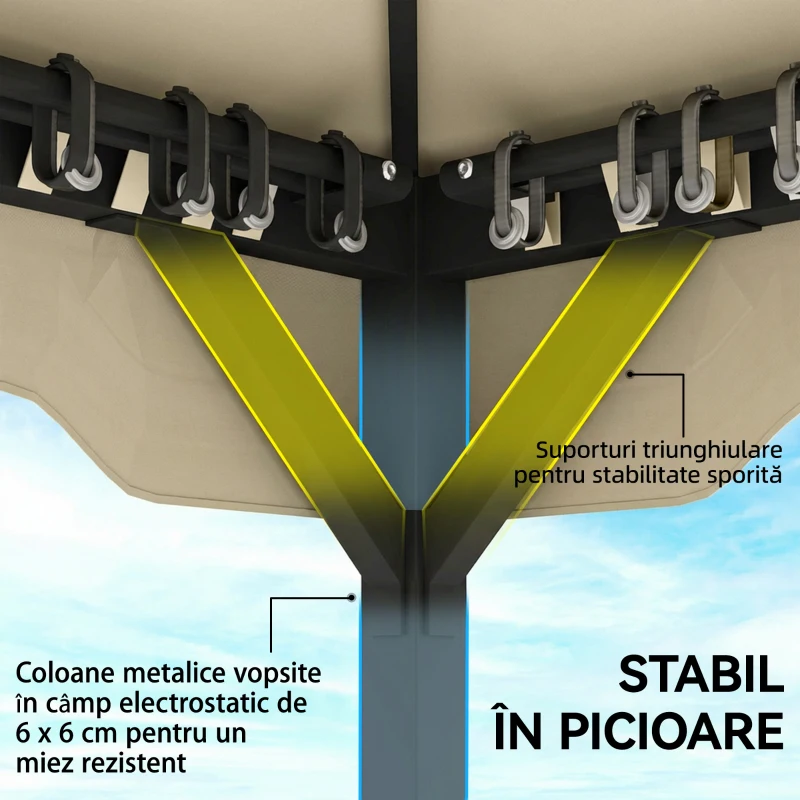 Outsunny pavilion metalic