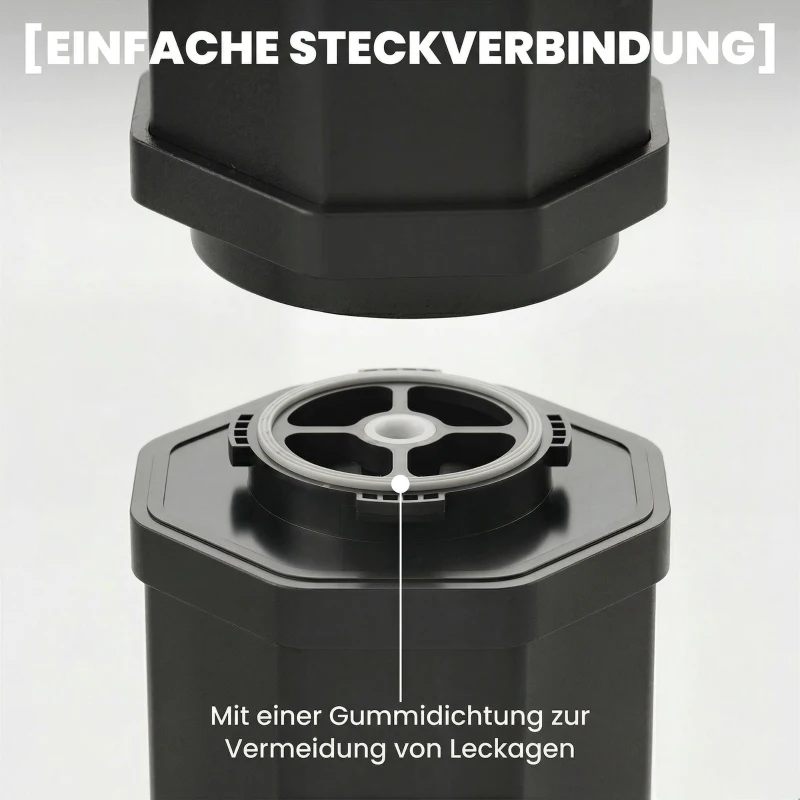 Outsunny Solardusche 60L Gartendusche mit schwenkbarem Regenduschkopf Wasserhahn, einstellbarer Temperatur