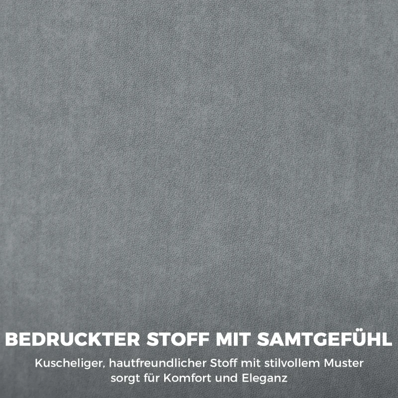 HOMCOM Ergonomischer Massage-Bürostuhl mit 4 Knetpunkten, Chefsessel mit hoher Butterfly-Rückenlehne, breitem Sitz, Grau