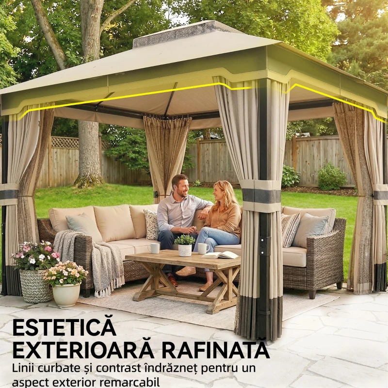 Outsunny pavilion metalic