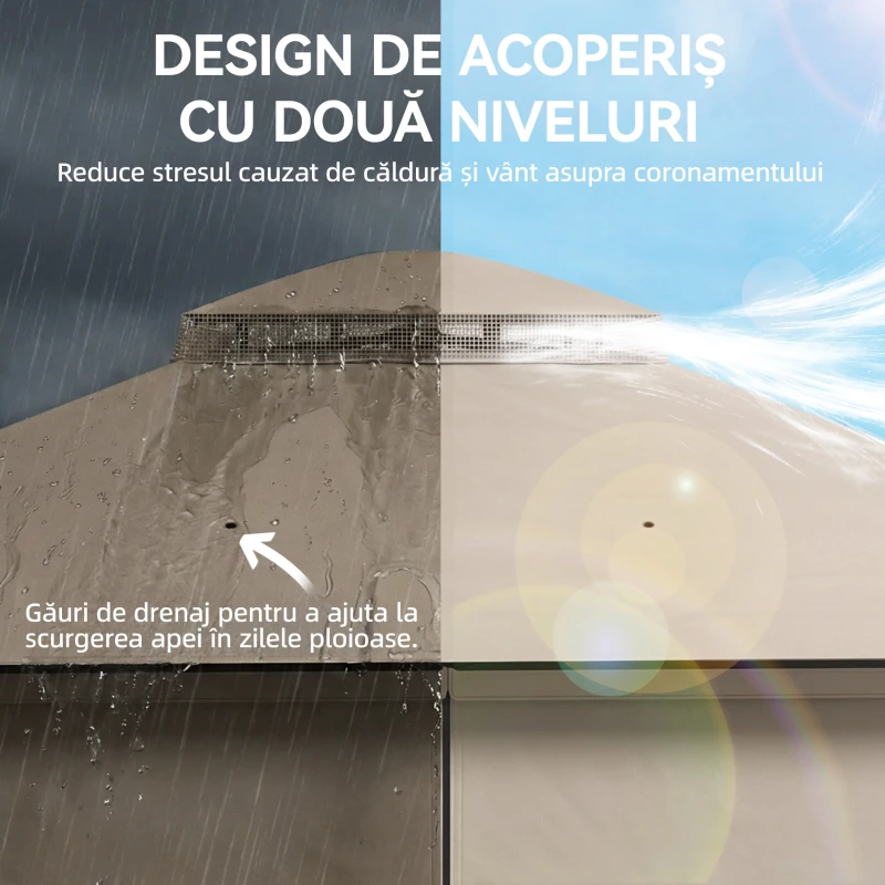 Outsunny pavilion metalic