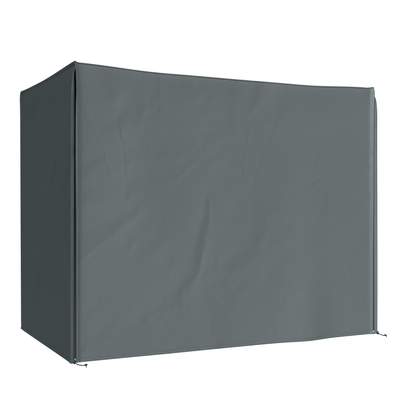 Outsunny Funda para columpio tipo Hollywood 3 plazas impermeable, funda protectora para columpio de jardín, tejido Oxford 220 x 125 x 172 cm, Gris