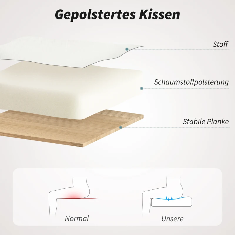 HOMCOM Atmungsaktiver Mesh-Bürostuhl, Ergonomischer Drehstuhl mit klappbaren Armlehnen und Lendenwirbelstütze, Weiß