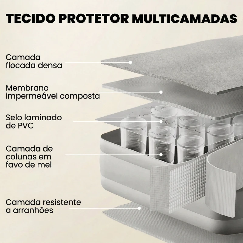 Outsunny Colchão Insuflável Individual Dobrável com Bomba, Enchimento em 3 Minutos, Esvaziamento em 2 Minutos, Bolsa, Suporta até 200 kg, 190x97x39 cm, Cinzento