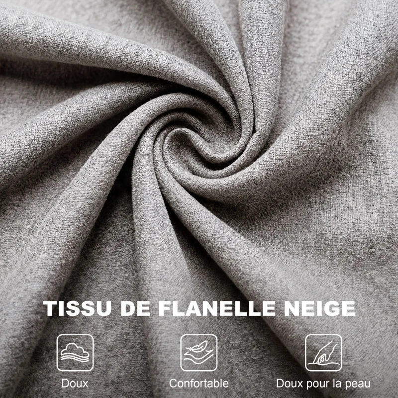 HOMCOM Fauteuil de salon capitonné avec assise large, pieds en bois, style classique, grand confort, 74 x 86 x 102 cm, gris(m-6)