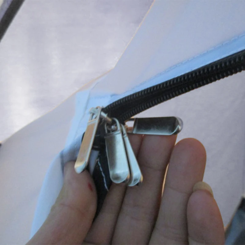 Outsunny 3/4 Person Dome Camping Tent Lightweight Ventilated with Zippered Doors 320 x 240 x 130 cm Dark Blue Light Gray