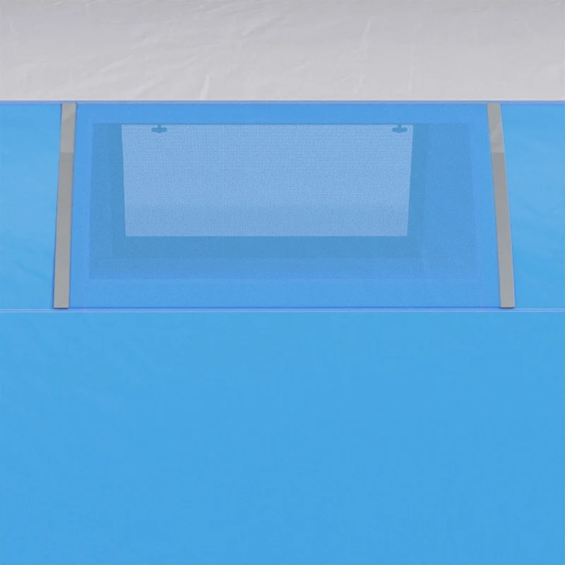 Outsunny Tenda de Campismo Familiar Tipo Túnel para 4 Pessoas com 2 Quartos Porta 4 Janelas Impermeável Montagem Fácil Azul