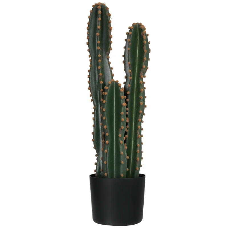 Outsunny Lifelike Artificial Cactus, Large Artificial Plant dim. Ø 17 x 60H cm, Green