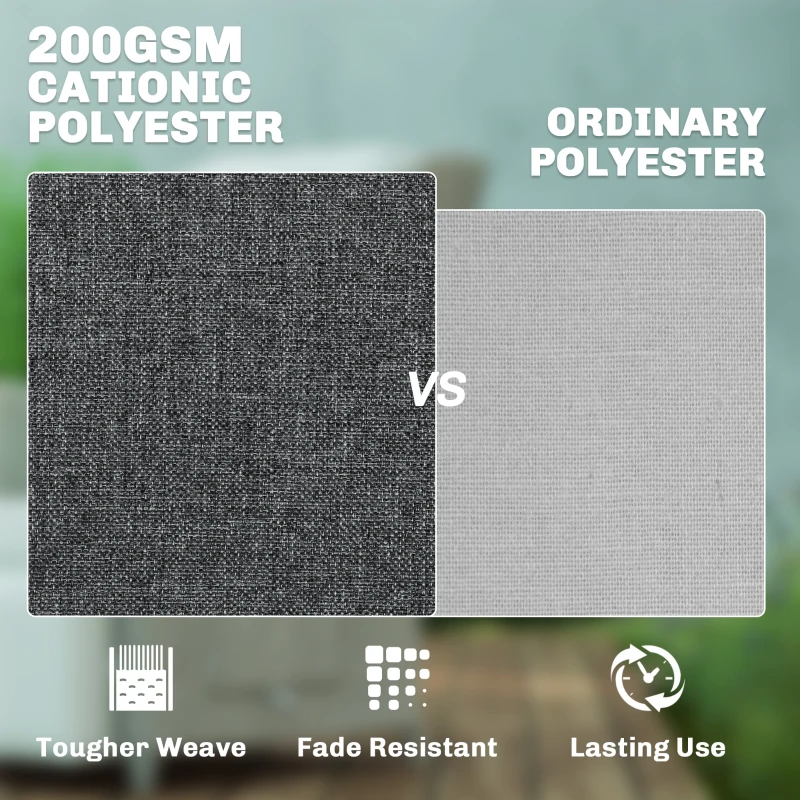 Outsunny Rattanowy fotel z bocznym stolikiem, leżak ogrodowy, regulowane oparcie i podnóżek, 81 x 58 x 98,5 cm, ciemnoszary