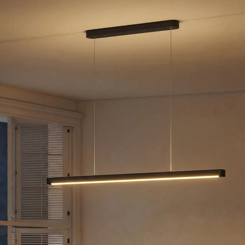 HOMCOM Lampa wisząca z pilotem i funkcją pamięci, ściemnialna, z regulowaną temperaturą barwową