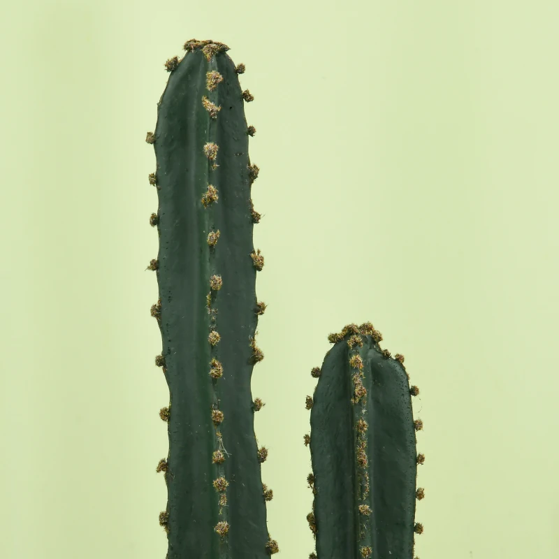 Outsunny High-realism artificial cactus large artificial plant dim. Ø 18 x 120H cm green