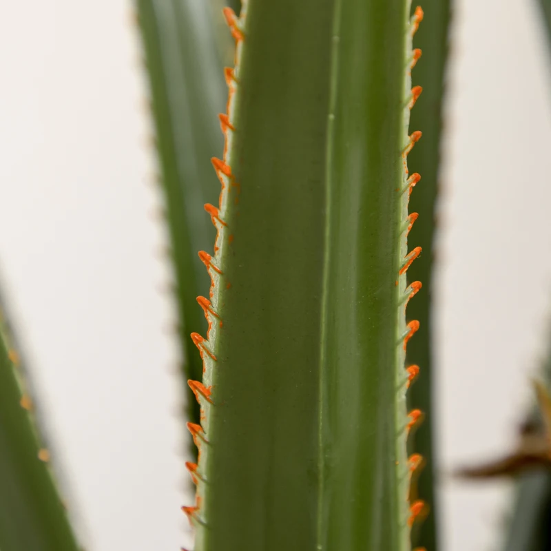 HOMCOM Pianta Artificiale di Yucca da 190 cm con 39 Foglie in Vaso Contenitore di PEVA e Cemento