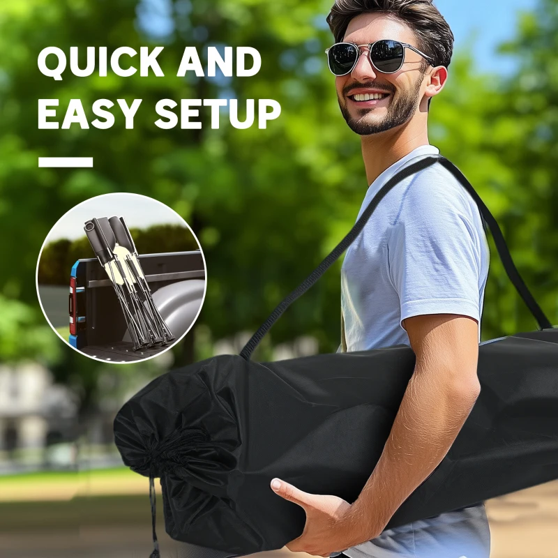 Faltowy fotel campingowy 2-osobowy z uchwytem na napoje