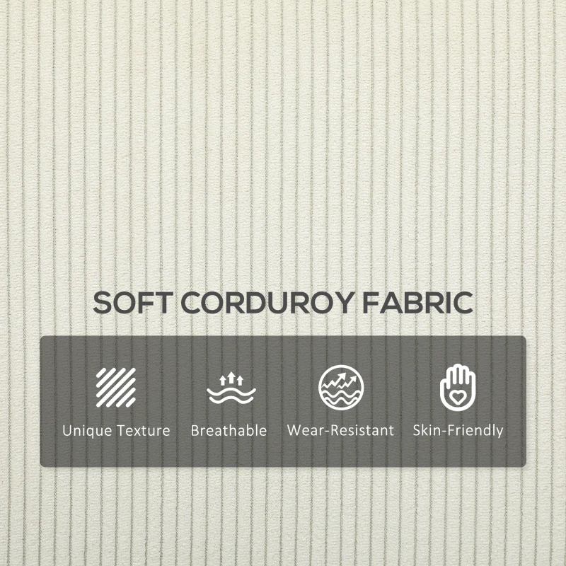 Sofa 3-osobowe, z podłokietnikami, poduszki, kremowe