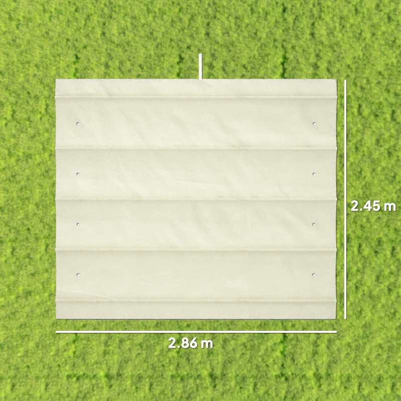 Outsunny Replacement Pergola Roof Fabric, Sun Protection Anti-UV 30+ for 3 x 2 m Pergola