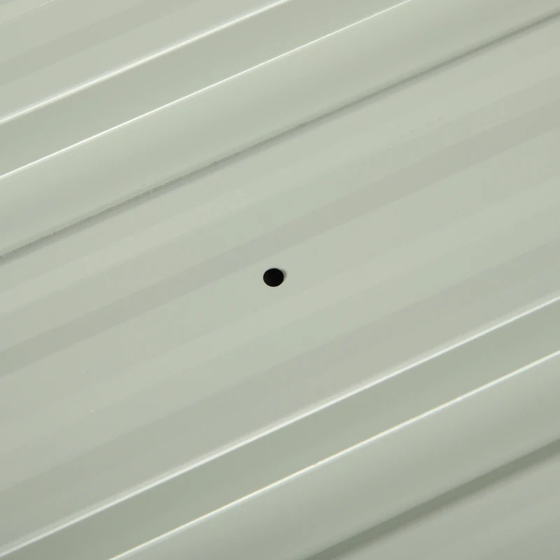 Outsunny Set of 12 Corrugated Steel Roof Sheet Panels - Dark Grey