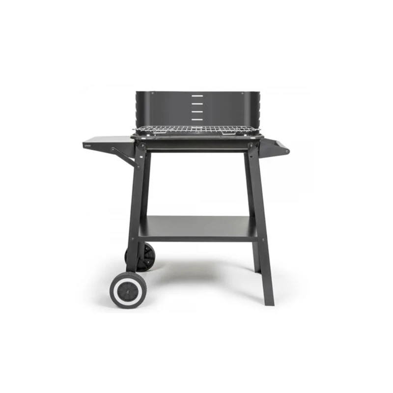 Barbecue a charbon - LIVOO - DOC328 - Inox - Surface de cuisson 48,5 x 28,8 cm - Hauteur réglable 70-84 cm
