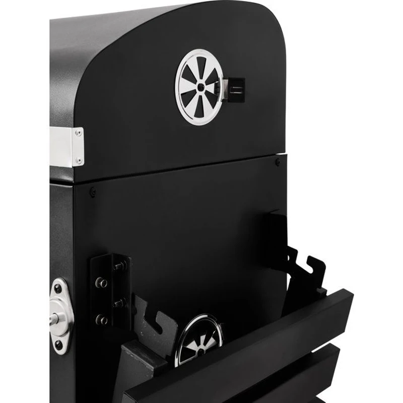 Barbecue charbon - Cookingbox - Clark - Ventilation réglable - Grille de cuisson en fonte - Acier et finitions inox