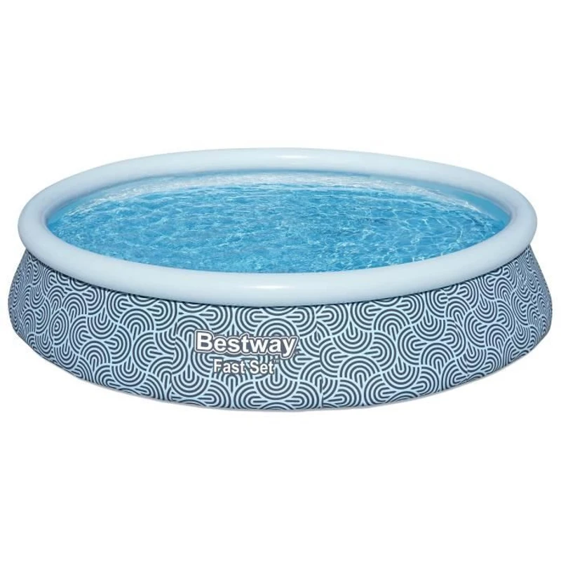 Kit piscine gonflable BESTWAY - Fast Set - 396 x 84 cm - Ronde (Filtre a cartouche, 1 cartouche)
