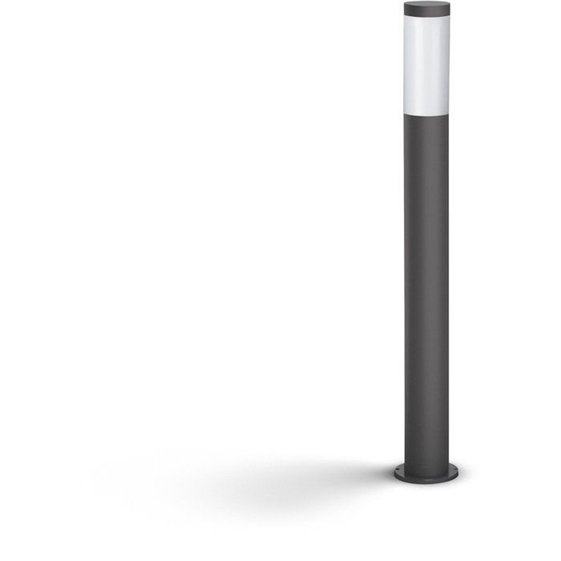 Lampadaire extérieur sur poteau - UTRECHT - Poteau anthracite - 1x20 W - Haute tension