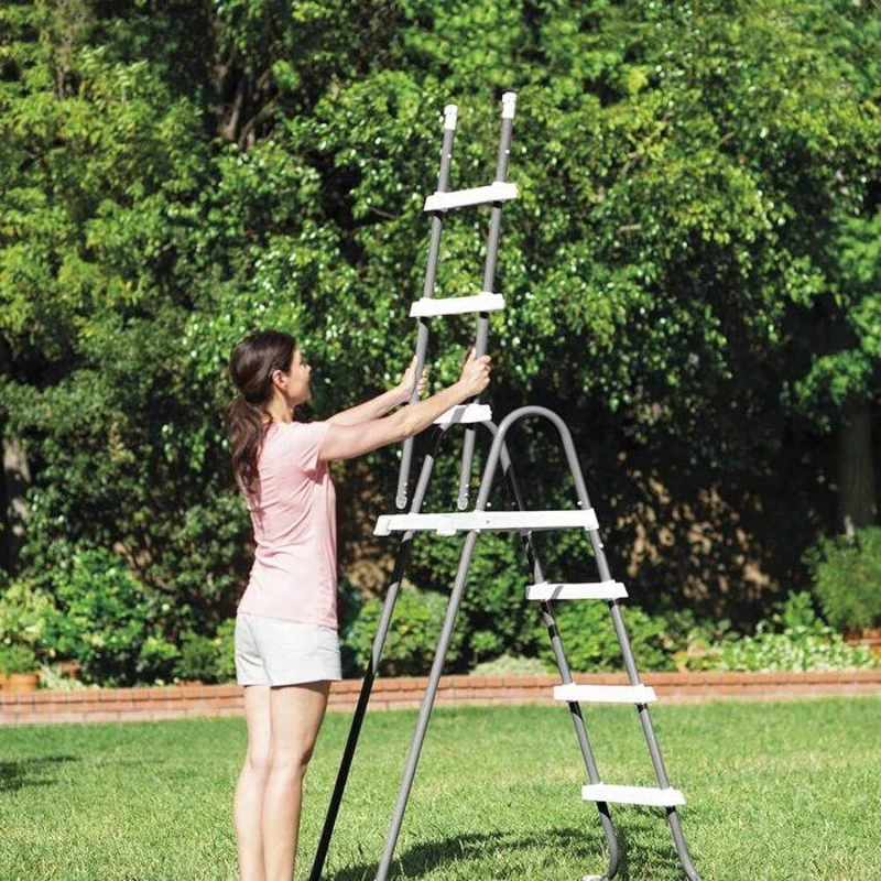 Kit piscine hors sol tubulaire INTEX - Ultra XTR - 488 x 122 cm - Ronde (Echelle, vannes, filtre, bâche, tapis de sol) - 26326GS