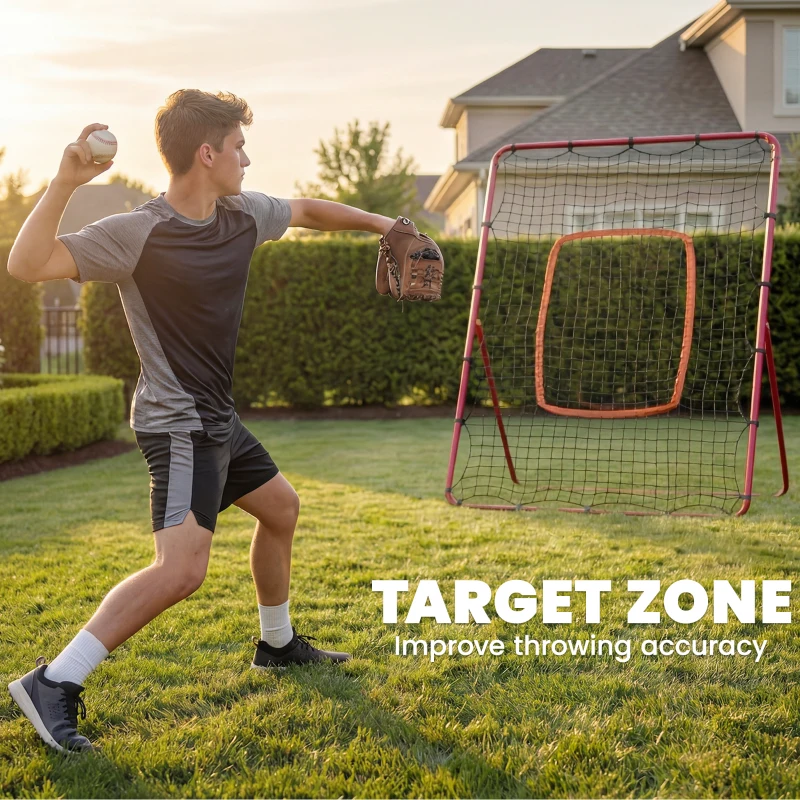 SPORTNOW Plasă de Rimbalans rimbalzator pitchback retur