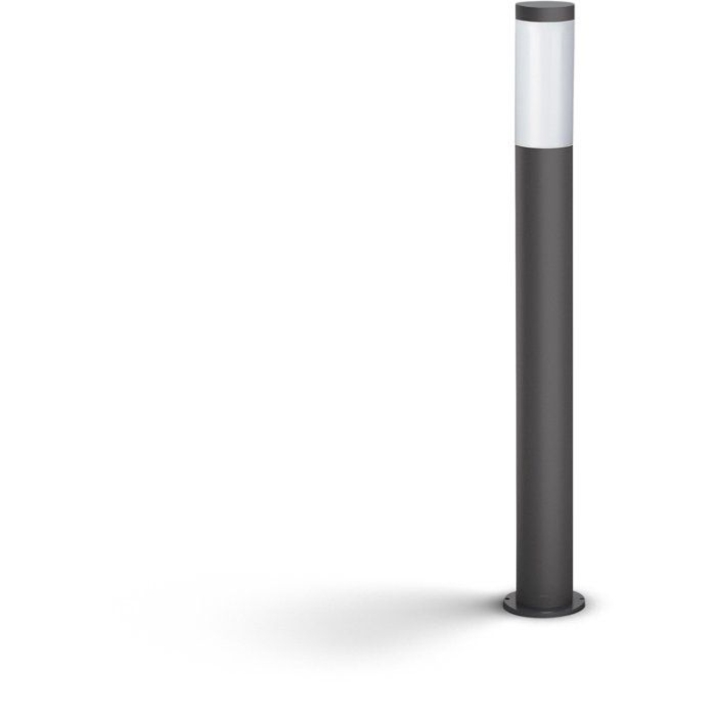 Lampadaire extérieur sur poteau - UTRECHT - Poteau anthracite - 1x20 W - Haute tension