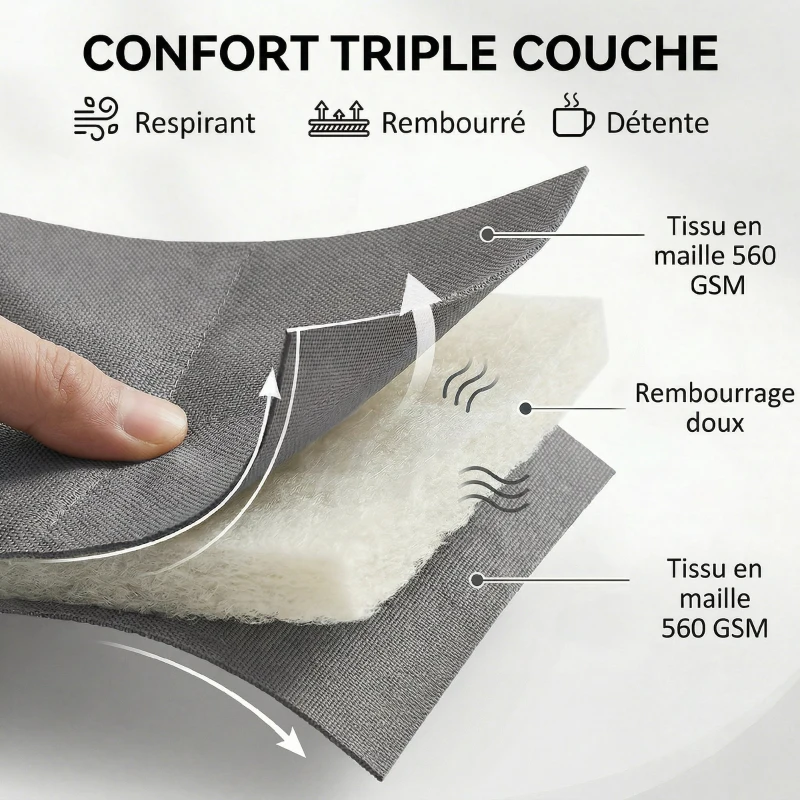 Outsunny Bain de Soleil en Aluminium, Dossier Réglable 6 Positions avec Roues, Rembourrage Intégré, 62x165x94cm, Gris Foncé