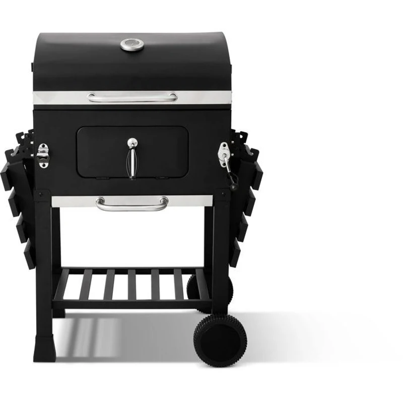 Barbecue charbon - Cookingbox - Clark - Ventilation réglable - Grille de cuisson en fonte - Acier et finitions inox