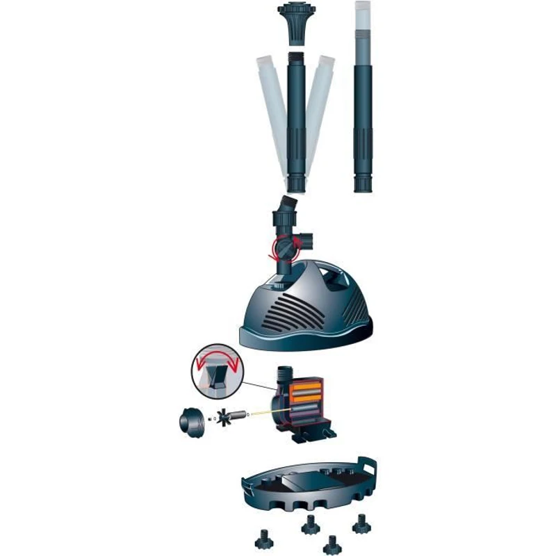 Pompe de bassin UBBINK Elimax 500 pour jeux et jets d'eau - Débit 700l/h