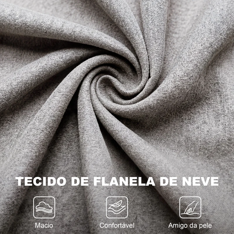 HOMCOM Poltrona de Sala com Apoios de Braços e Pés de Madeira Carga 160 kg para Quarto Escritório Sala de Estar 74x86x102 cm Cinzento