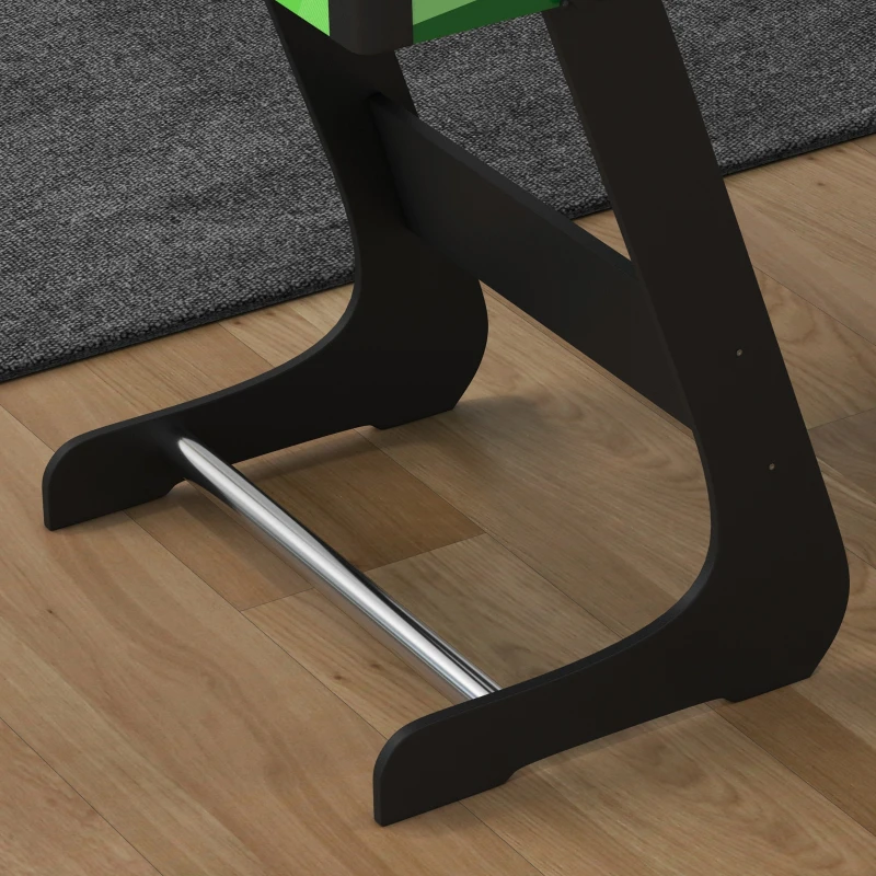 SPORTNOW Mesa de Bilhar Dobrável com Acessórios Inclui 16 Bolas 2 Tacos Giz Triângulo e Escova 104x55,5x68 cm Verde