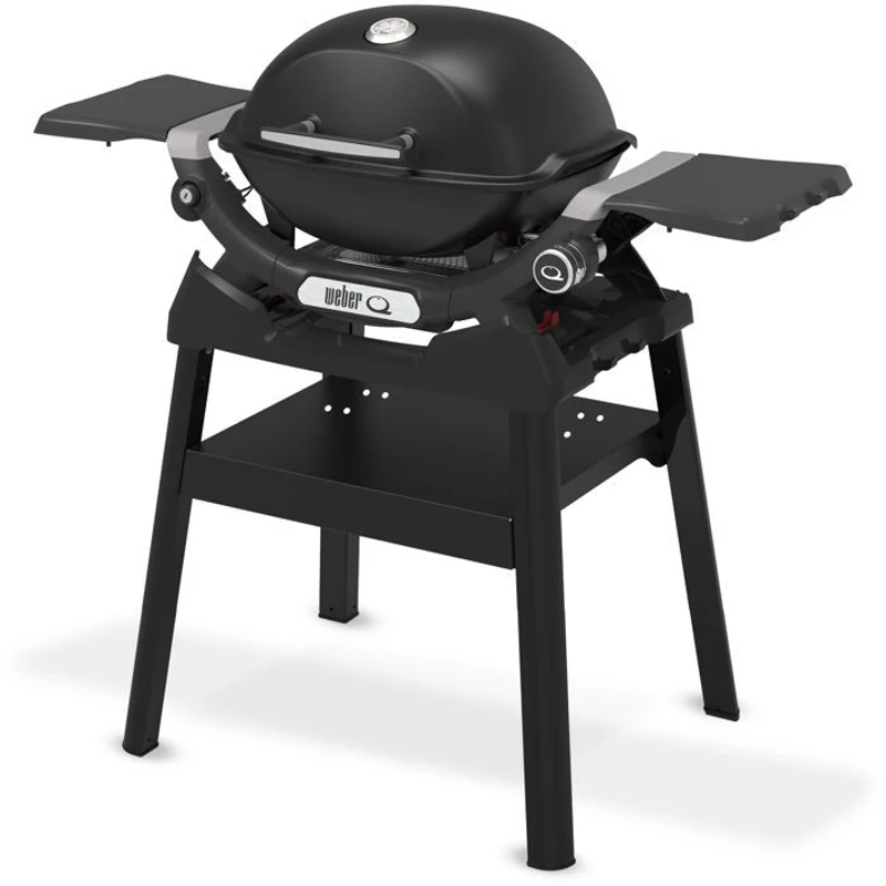Barbecue a gaz - Weber - Q1200N avec stand - 2,94kW - 1 brûleur en acier inoxydable - Allumage piézoélectronique - Noir