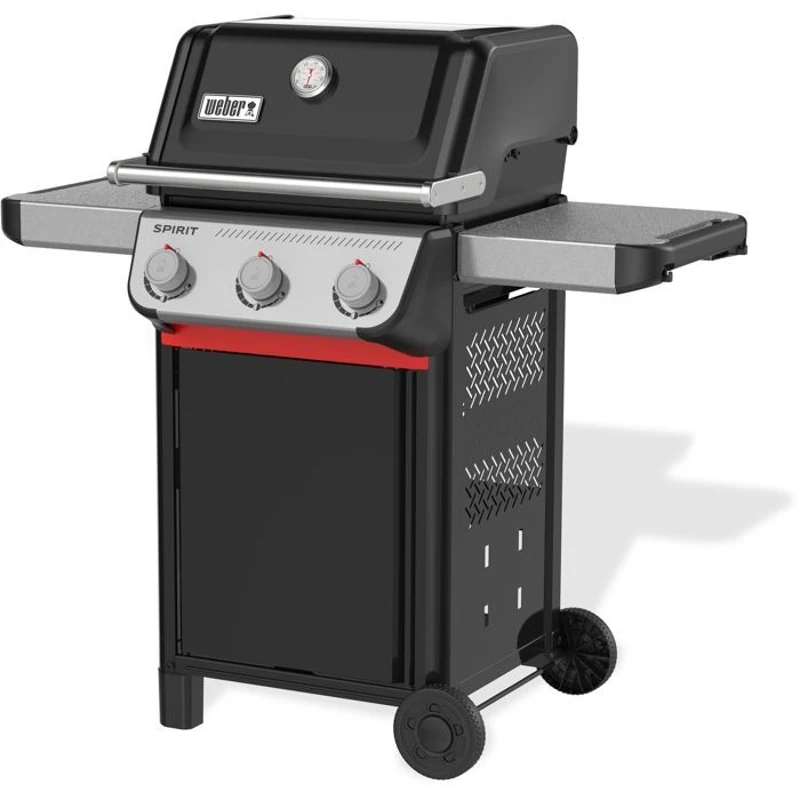 Barbecue a gaz - Weber - Spirit E-310 - 3 brûleurs en acier inoxydable - 7kW - Thermometre - Noir
