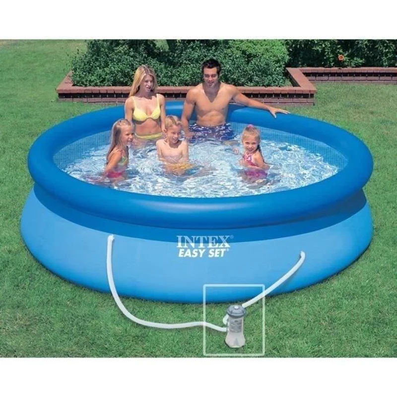 Kit Piscine hors sol autoportante INTEX - Easy Set™ - 305 x 76 cm - Ronde (Livrée avec une pompe) - 28122NP