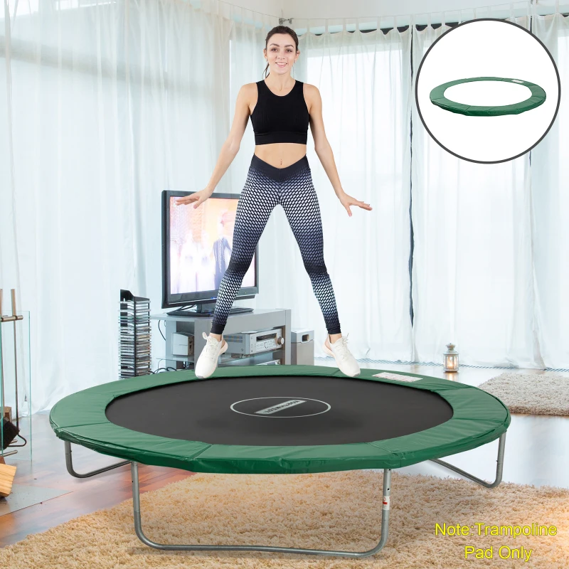 HOMCOM  Trampoline Safety Pad, 8 ft-Green
