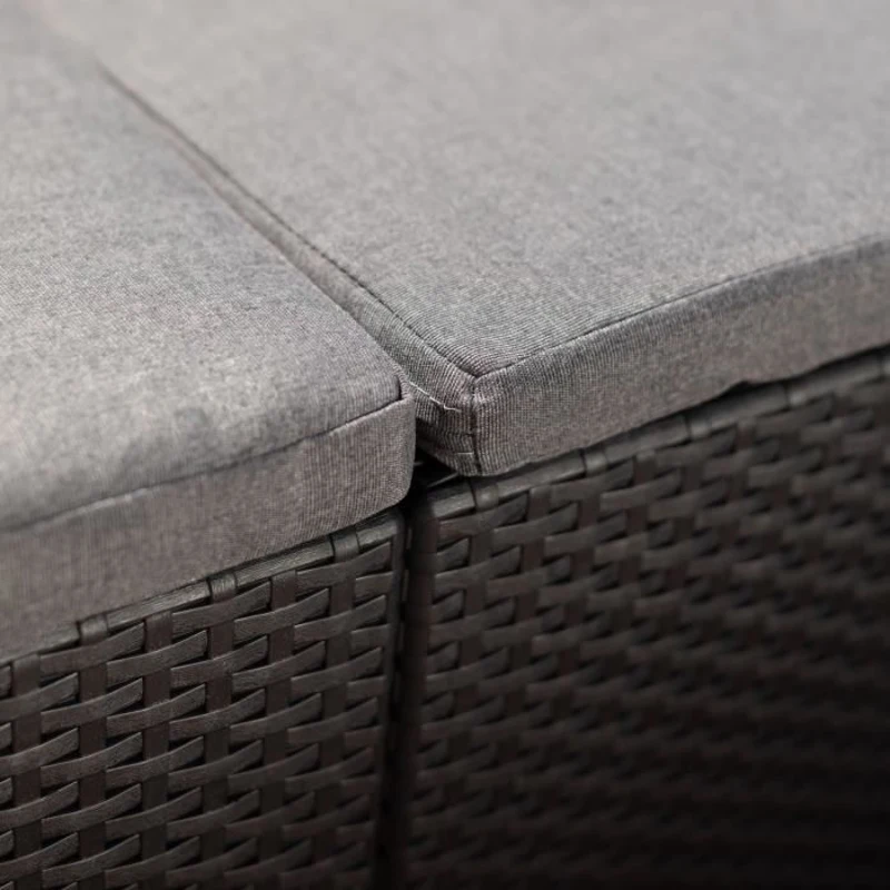 Salon de jardin en résine – Allibert by KETER - 4 personnes – SAN REMO – Gris graphite