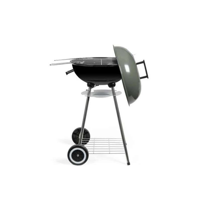 Barbecue a charbon - LIVOO - DOC172K - ø41 cm - Grille en acier chromé - Hauteur 69,5 cm - Poignées - 2 roues crantées