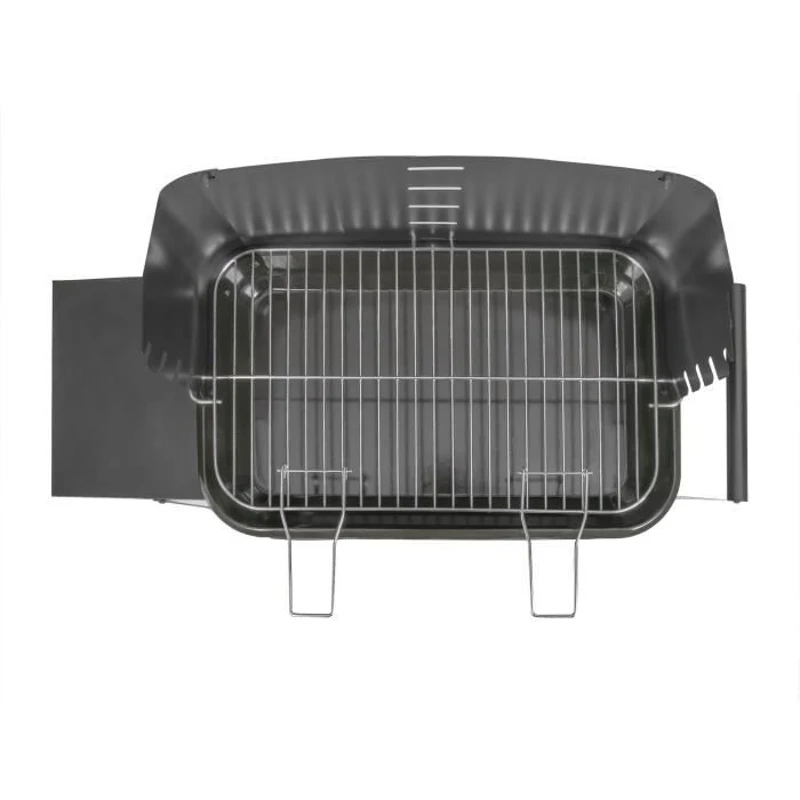 Barbecue a charbon - LIVOO - DOC328 - Inox - Surface de cuisson 48,5 x 28,8 cm - Hauteur réglable 70-84 cm
