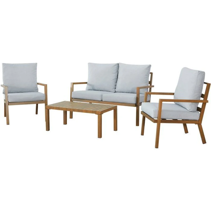 Salon bas de jardin - Aluminium - 4 personnes - CASAIA